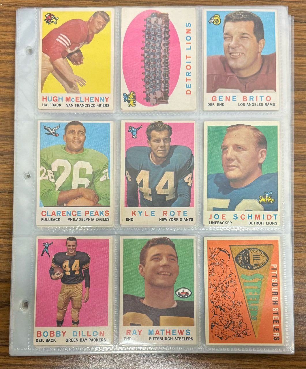 1959 Topps Football Complete Set (176) VG/EX Jim Brown BGS 4