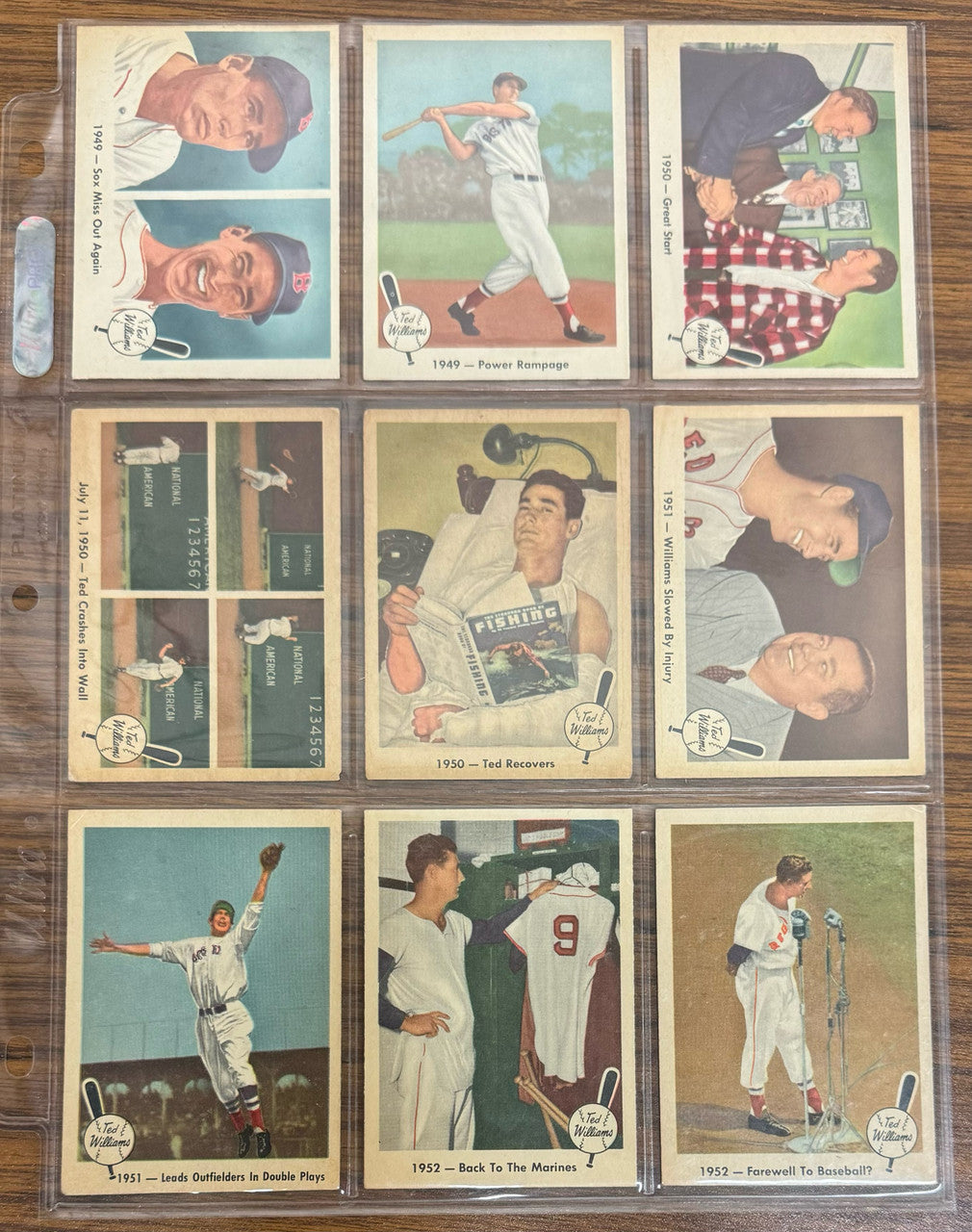 1959 Fleer Ted Williams Baseball Near Complete Set (78/80) EX-EX+