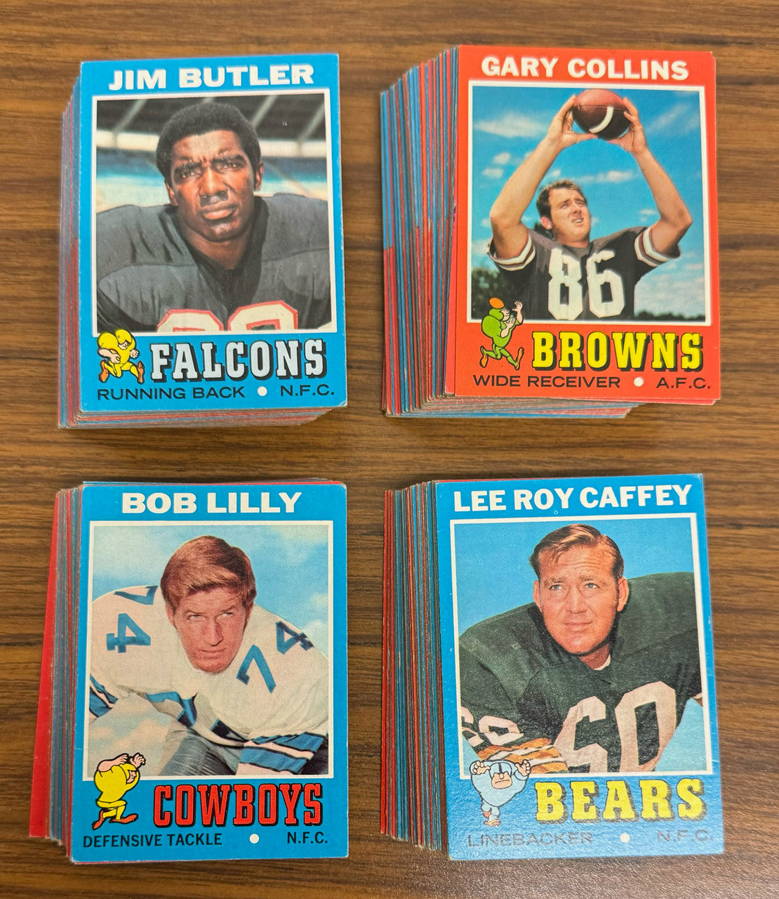 1971 Topps Football Near Complete Set (260/263) Overall EX