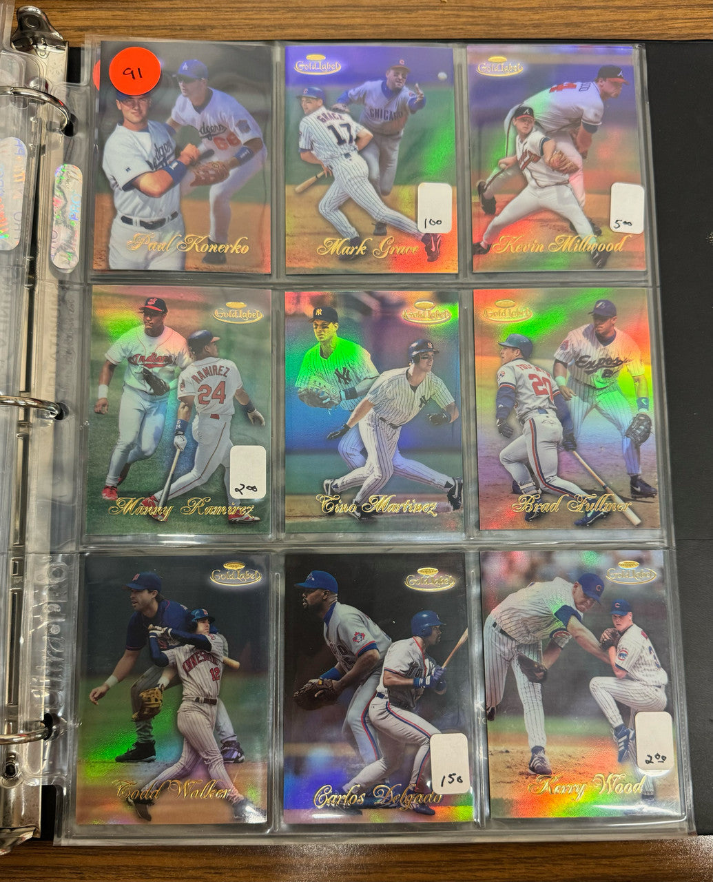 1998 Topps Gold Label Baseball Class 1 Complete Set (100) NM-MT