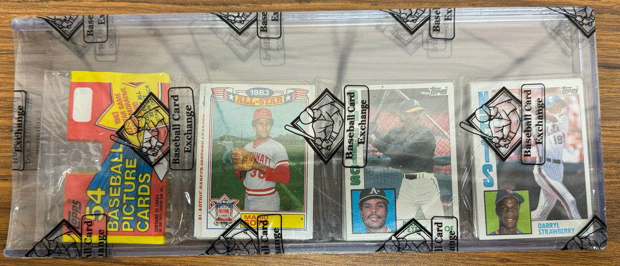 1984 Topps Baseball Rack Pack Strawberry RC on Top BBCE Wrapped and Sealed