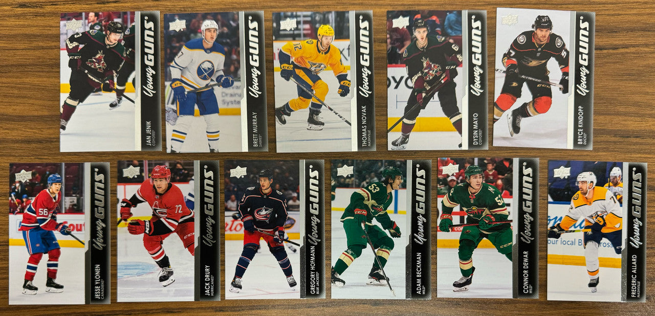2021-22 Upper Deck Young Guns Lot of 31 Holtz Peterka