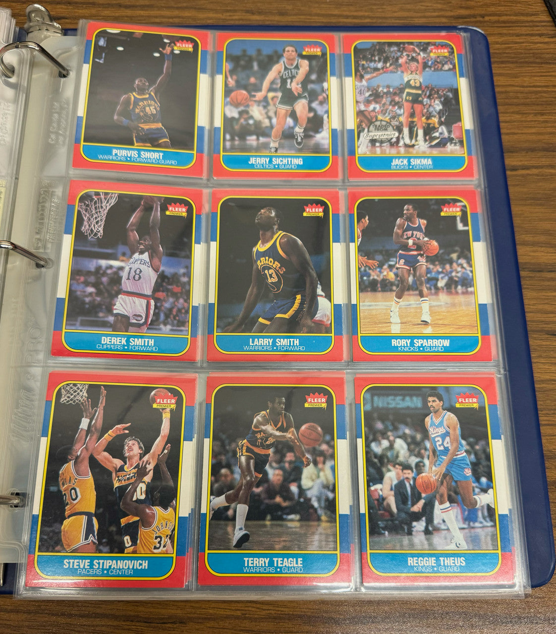 1986-87 Fleer Basketball Near Complete Set 126/132 EX/MT-NM