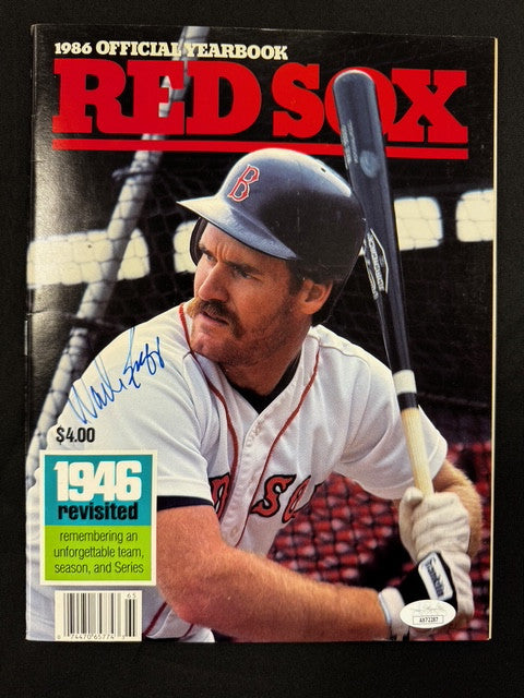 Wade Boggs Signed Autographed 1986 Red Sox Yearbook JSA