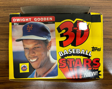 1985 Topps 3D Baseball Stars Box w/ 24 Sealed Packs