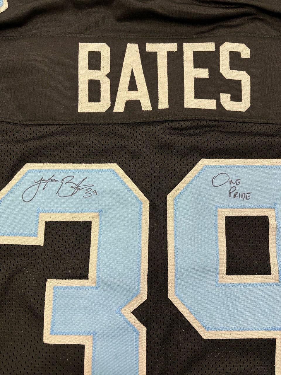 Jake Bates Signed Autographed Inscribed Custom Lions Jersey Black JSA