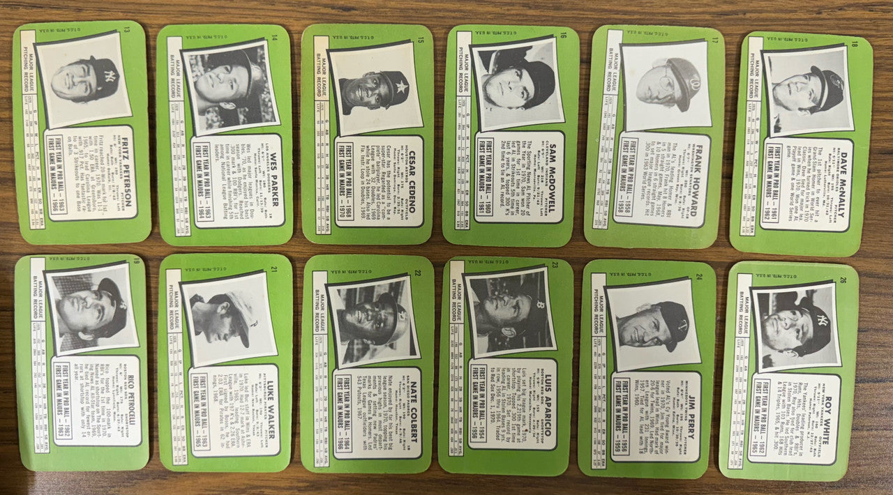1971 Topps Baseball Super Complete Set (63) EX