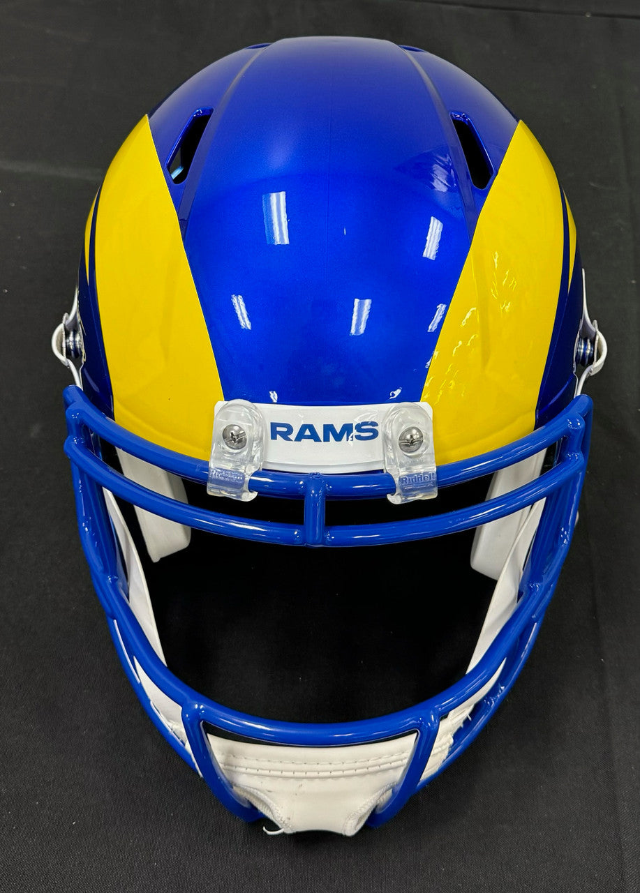 Isaac Bruce Signed Autographed FS Replica Speed Helmet Beckett