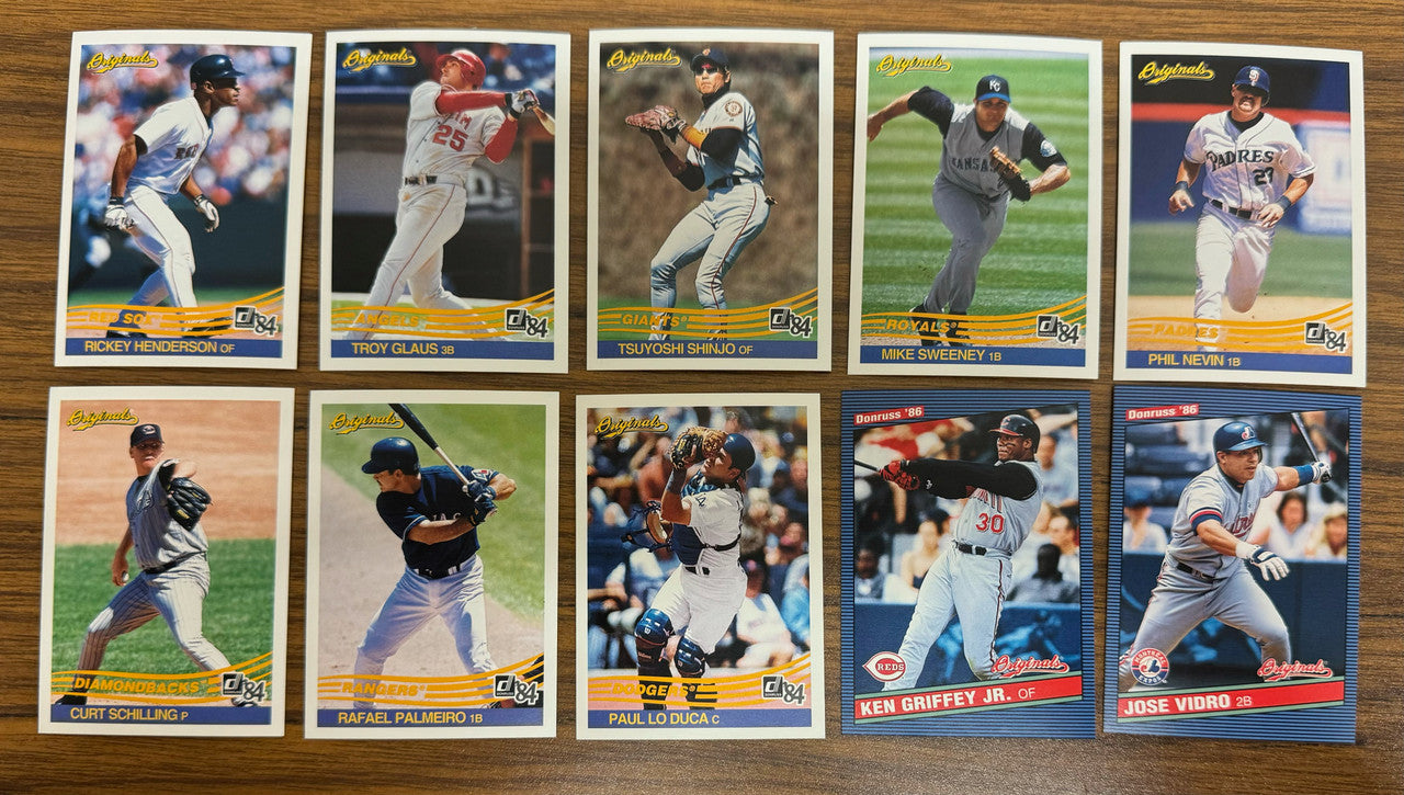 2002 Donruss Originals Baseball Complete Set (425) w/ SPs and Update