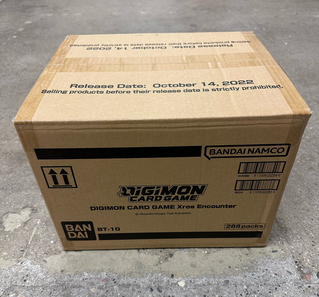 Digimon BT-10 Xros Encounter Booster Box Case (12 Boxes) English