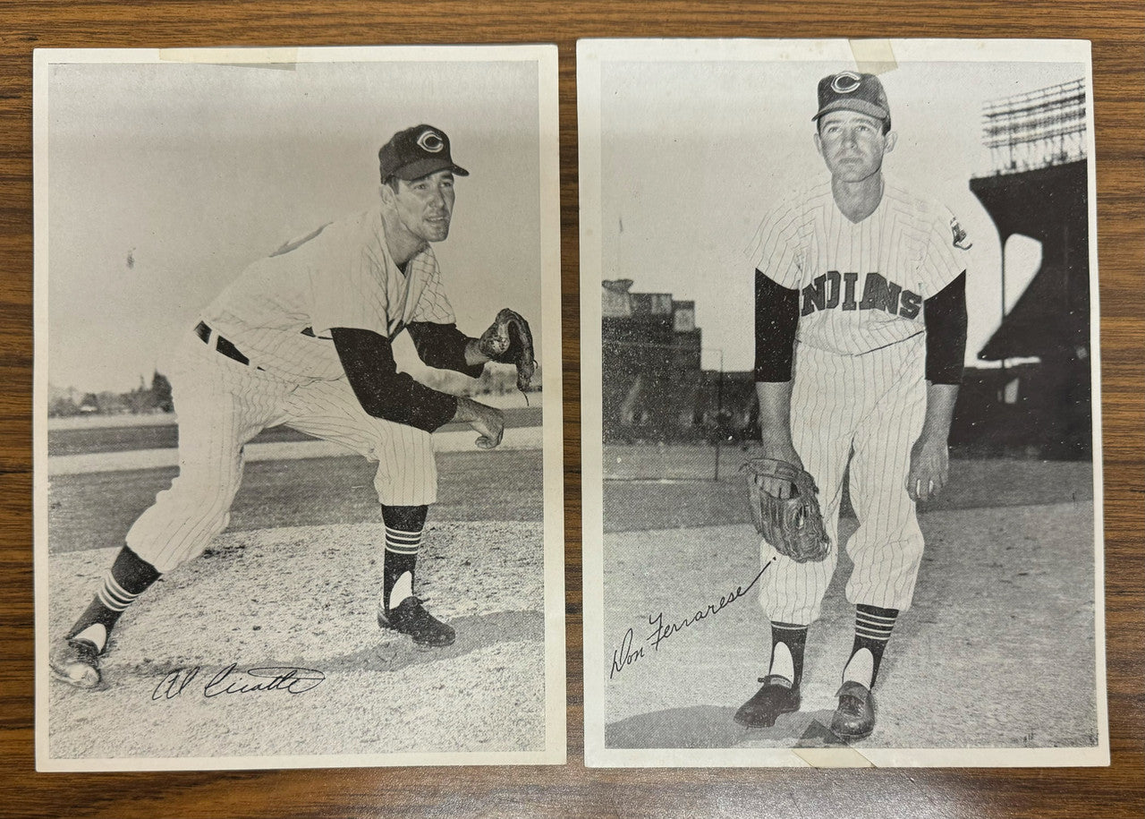 1959 Cleveland Indians Team Issue Photo Lot of 13 Colavito Martin Low Grade
