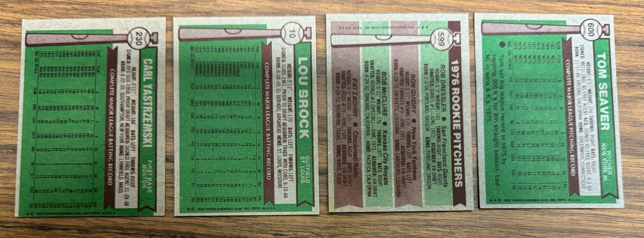 1976 Topps Baseball Near Complete Set 651/660 w/ Traded EX-EX/MT