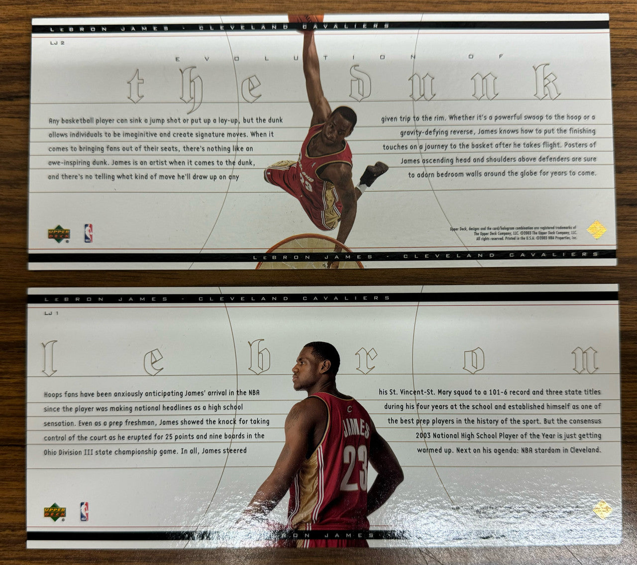 2003 Upper Deck LeBron James 32-Card Complete RC Box Set Opened "A"