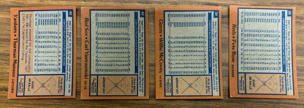1978 Topps Baseball Complete Set (726) VG/EX-NM Murray RC
