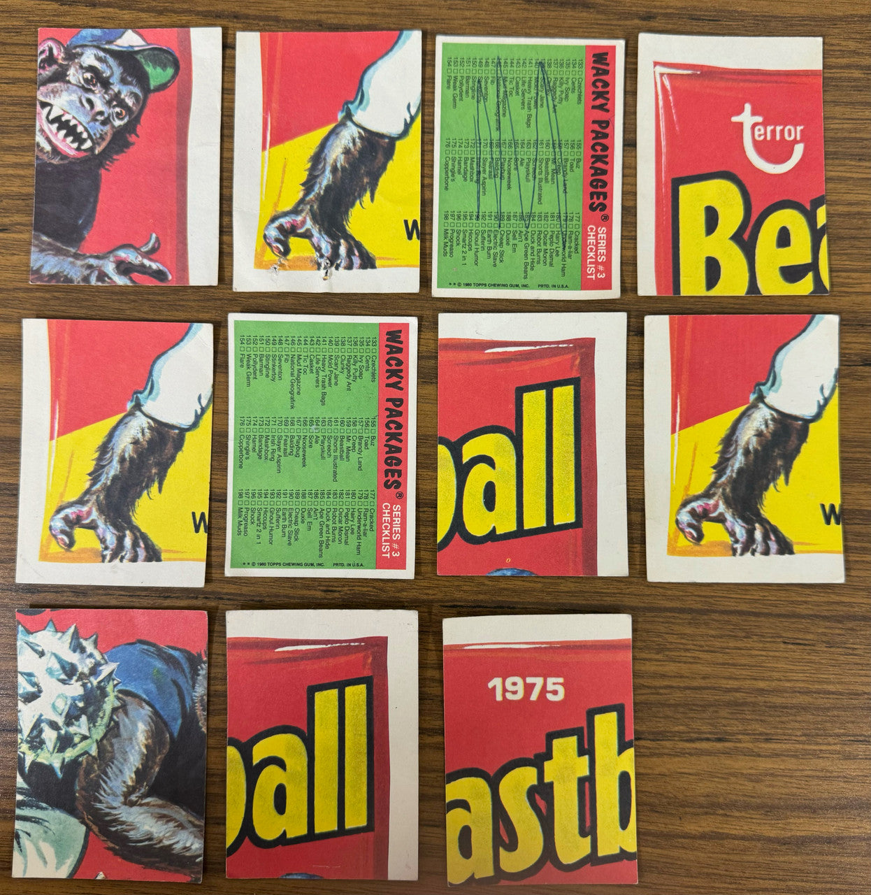 1980 & 1982 Topps Wacky Packages Stickers Lot of 41 Low Grade
