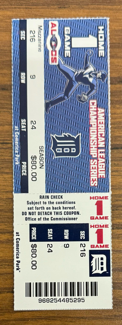 2006 MLB Detroit Tigers Playoff/World Series Package (Tickets Program Pin DVD)