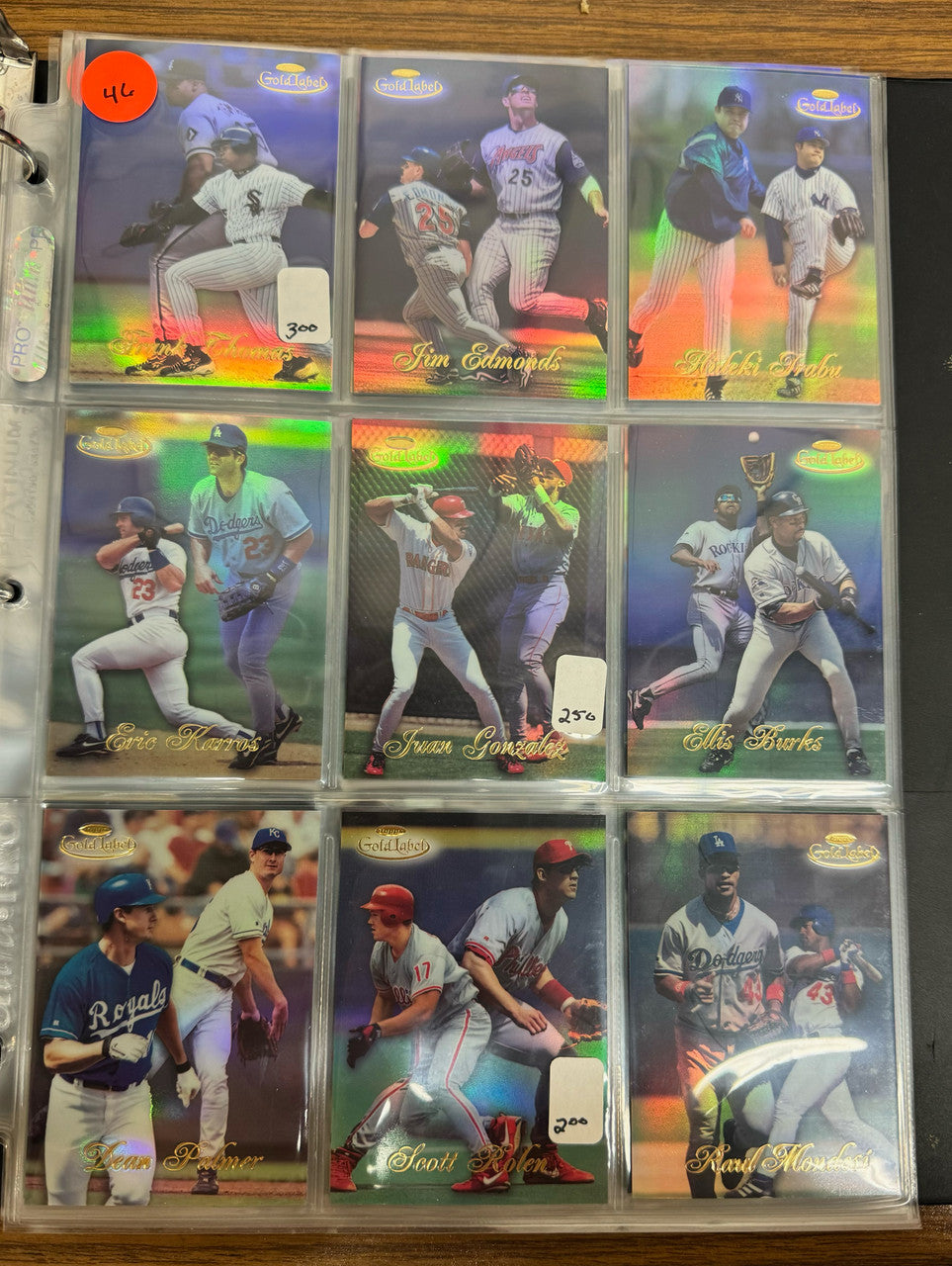 1998 Topps Gold Label Baseball Class 1 Complete Set (100) NM-MT