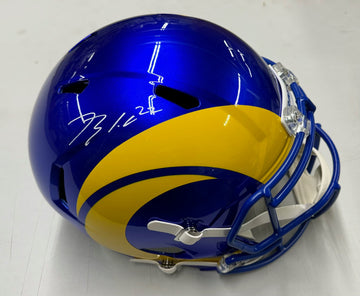 Blake Corum Signed Autographed Rams FS Replica Helmet BAS