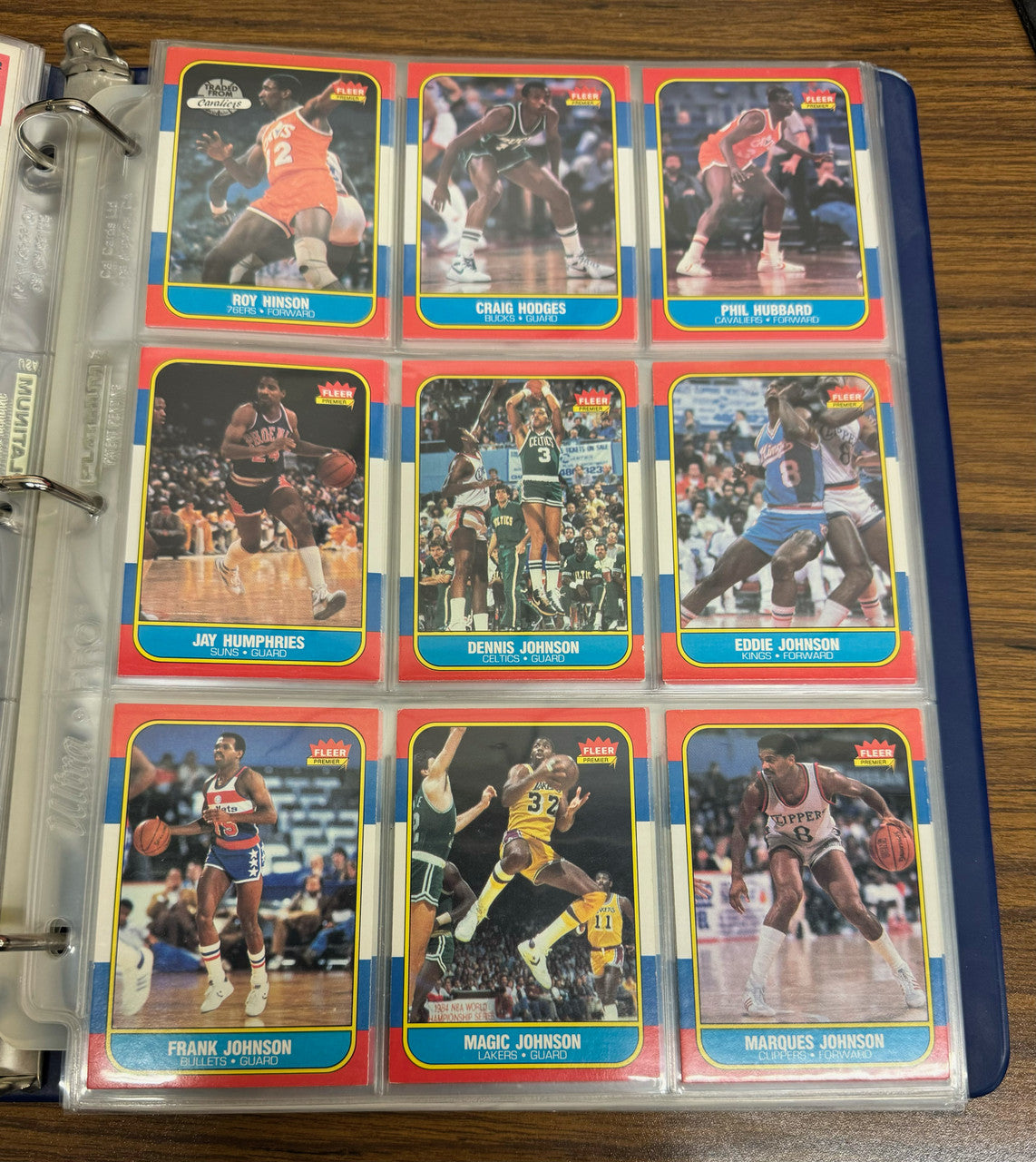 1986-87 Fleer Basketball Near Complete Set 126/132 EX/MT-NM