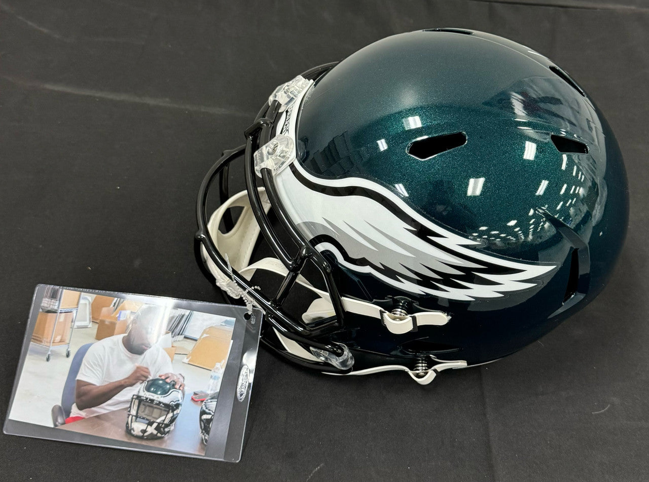 LeSean McCoy Signed Autographed FS Replica Helmet JSA