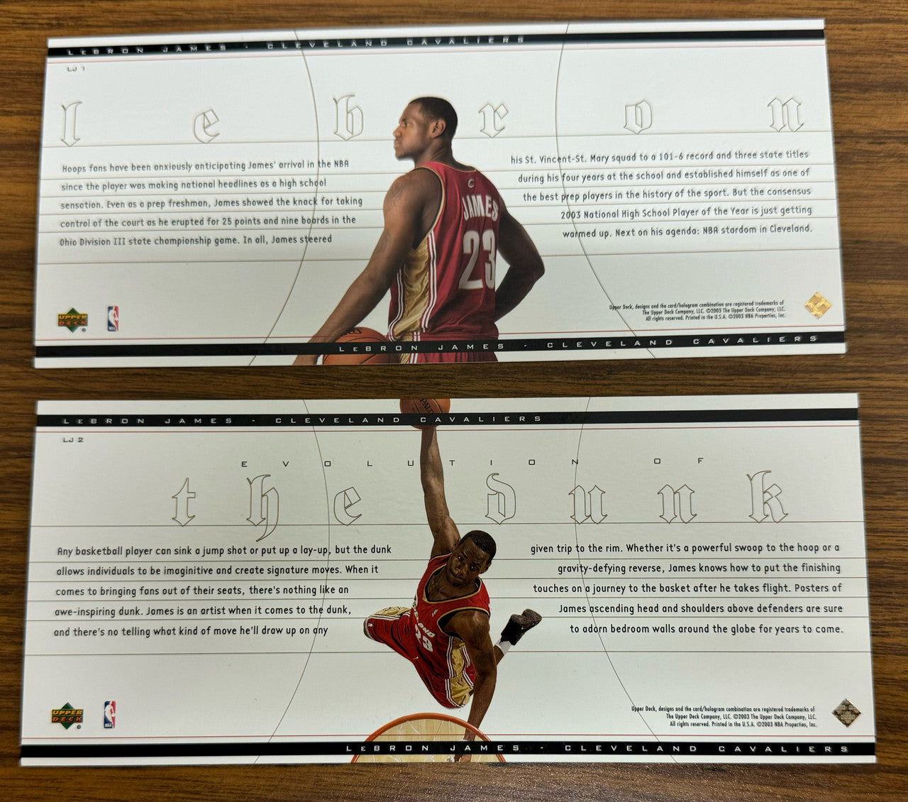 2003 Upper Deck LeBron James 32-Card Complete RC Box Set Opened "B"