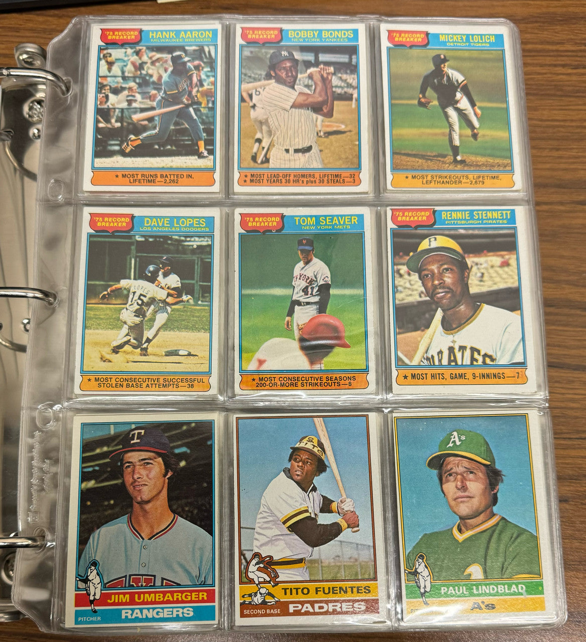 1976 Topps Baseball Complete Set Missing 1 659/660 EX/MT Overall