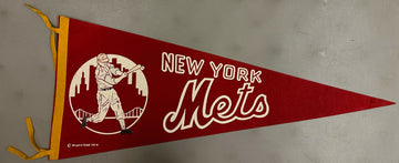 New York Mets Pennant Vintage Red/White