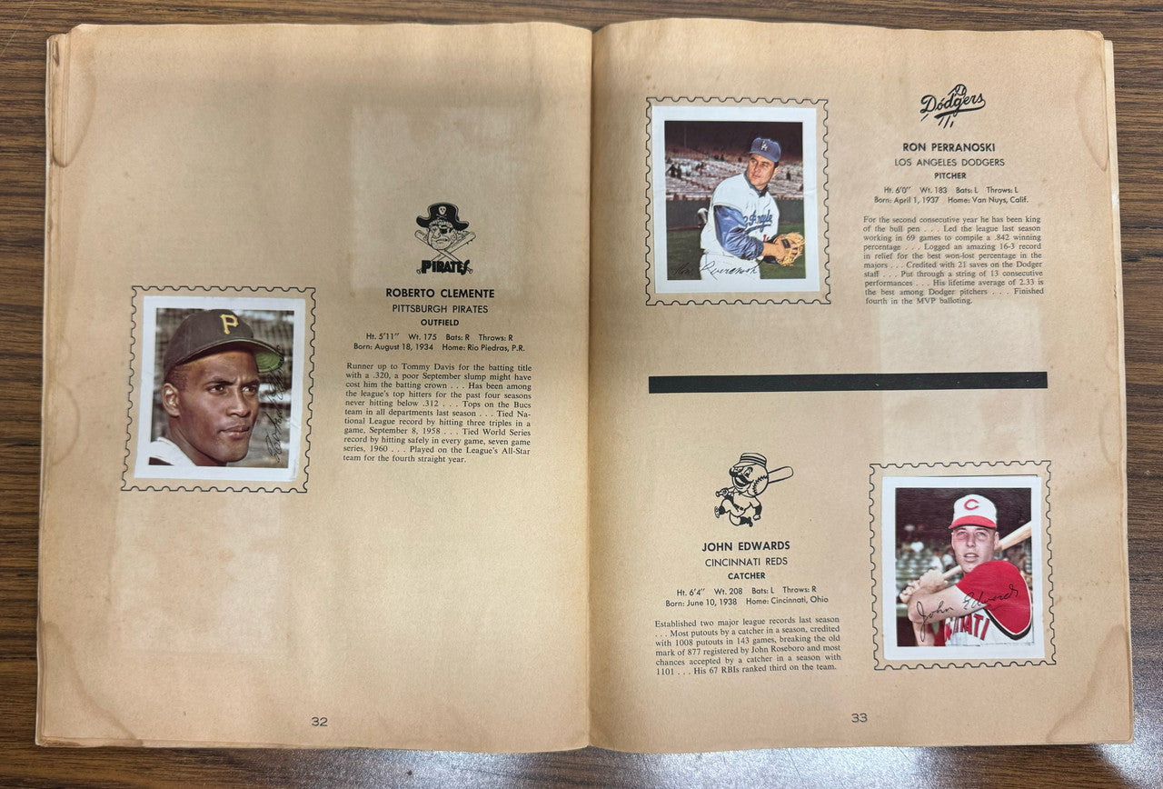 1964 Wheaties Baseball All-Star Stamp Album Complete (-1)