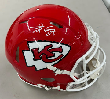 Travis Kelce Signed Autographed FS Authentic Speed Helmet Beckett