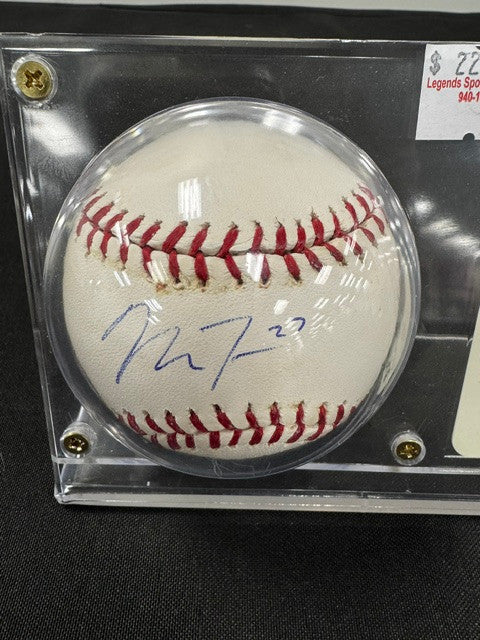 Mike Trout Signed Autographed Rawlings OML Baseball w/ Card JSA