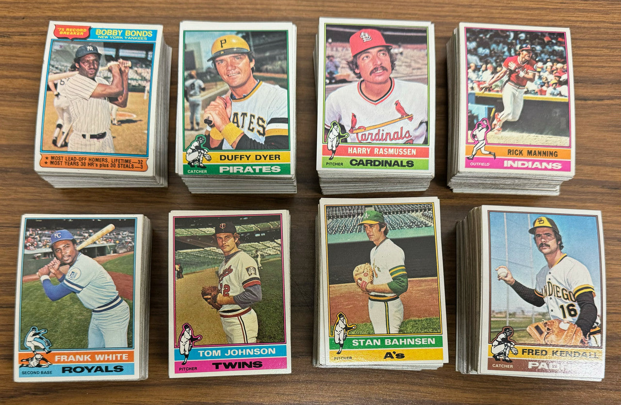 1976 Topps Baseball Near Complete Set 651/660 w/ Traded EX-EX/MT