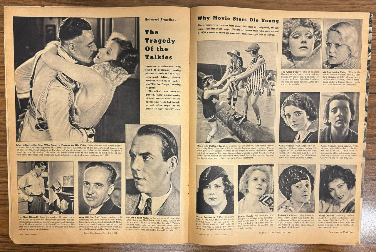 October 26 1937 Look Magazine Football Cover