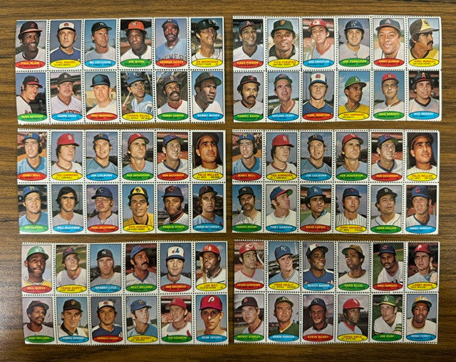 1974 Topps Baseball Stamps Complete Set (240) 24 Panels Sheets NM