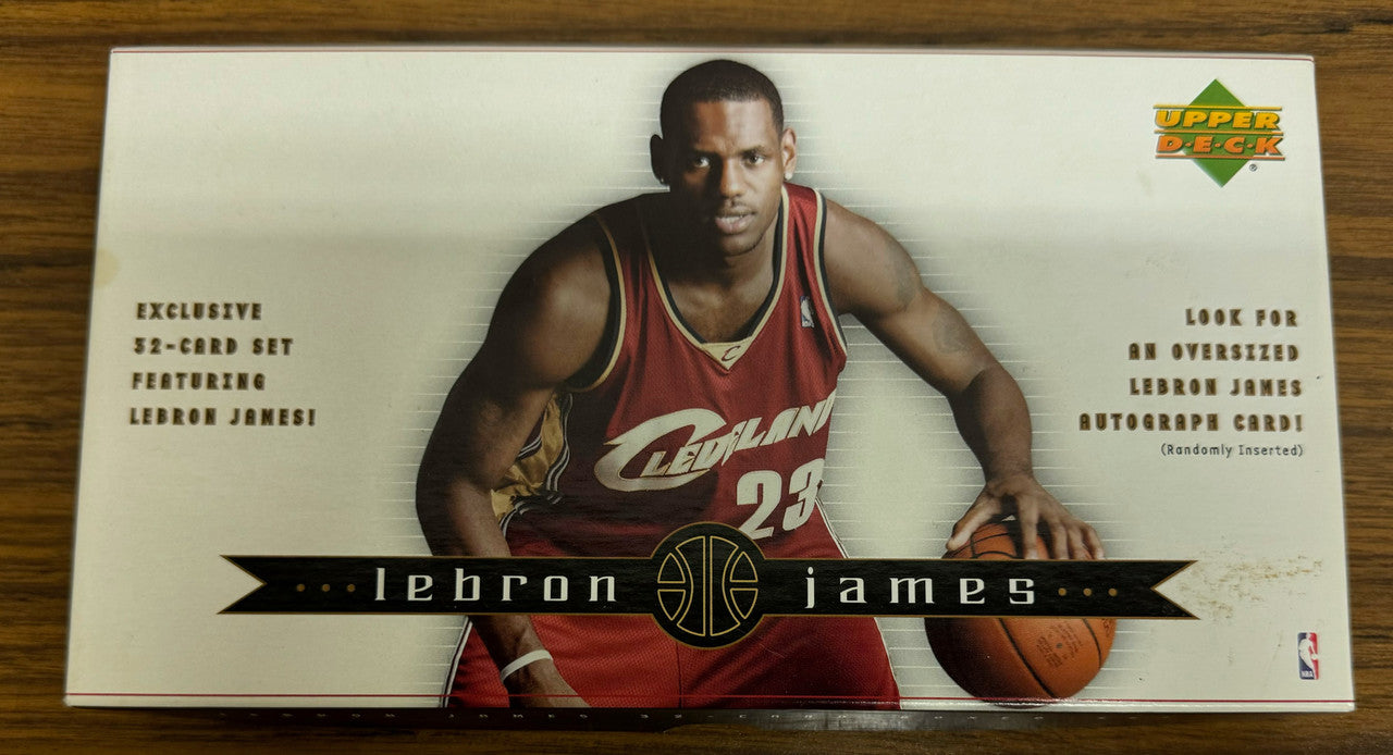 2003 Upper Deck LeBron James 32-Card Complete RC Box Set Opened "B"