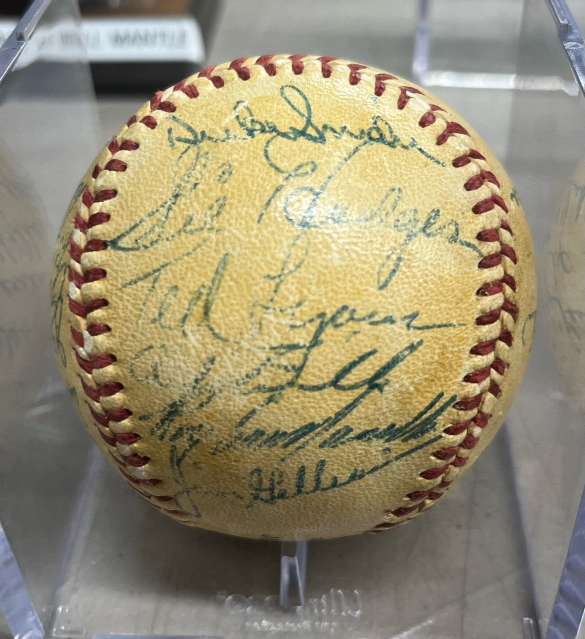 1954 Brooklyn Dodgers Team Signed ONL Baseball Jackie Robinson Duke Snider JSA