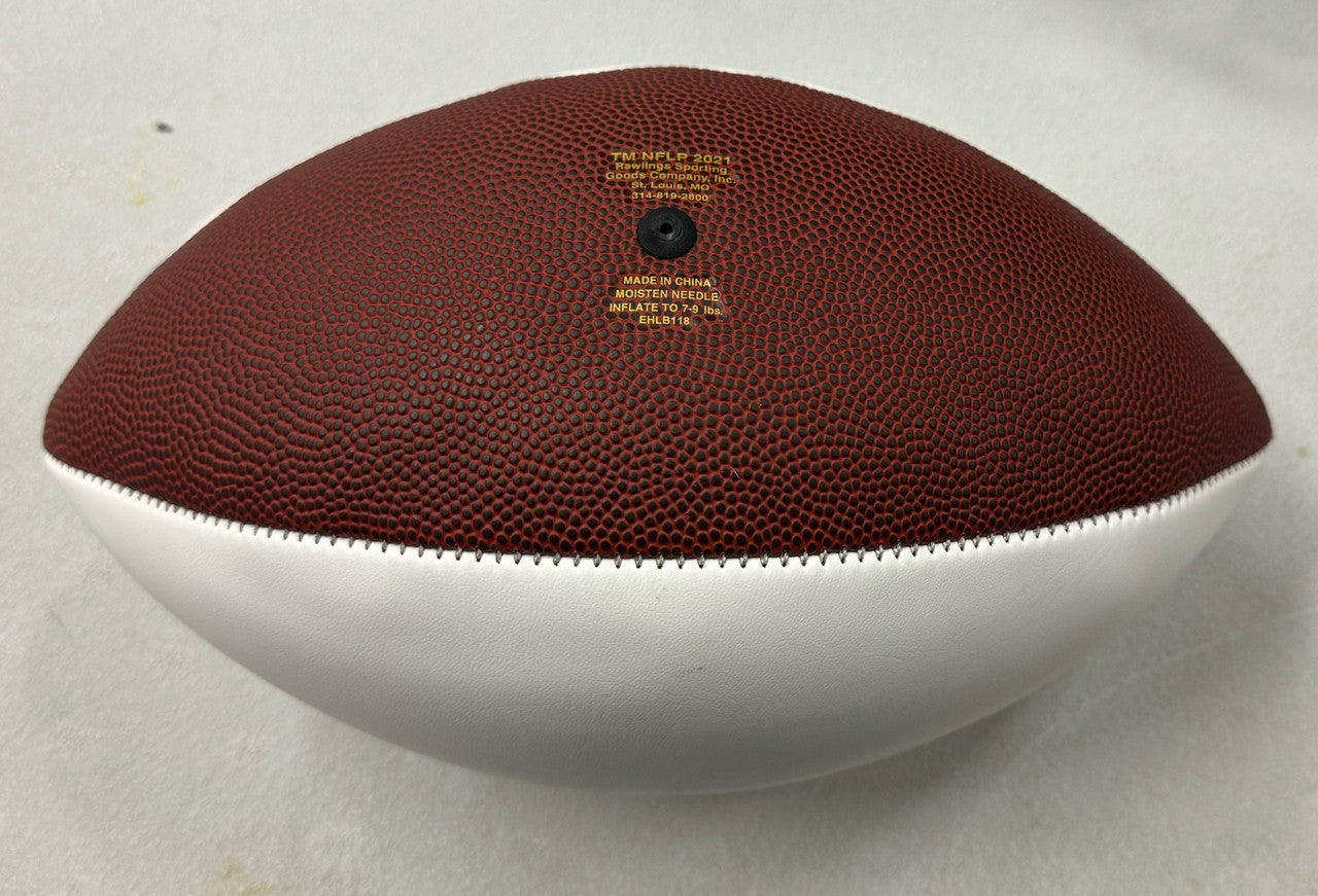 Devon Achane Signed Autographed Miami Dolphins White Panel Football BAS