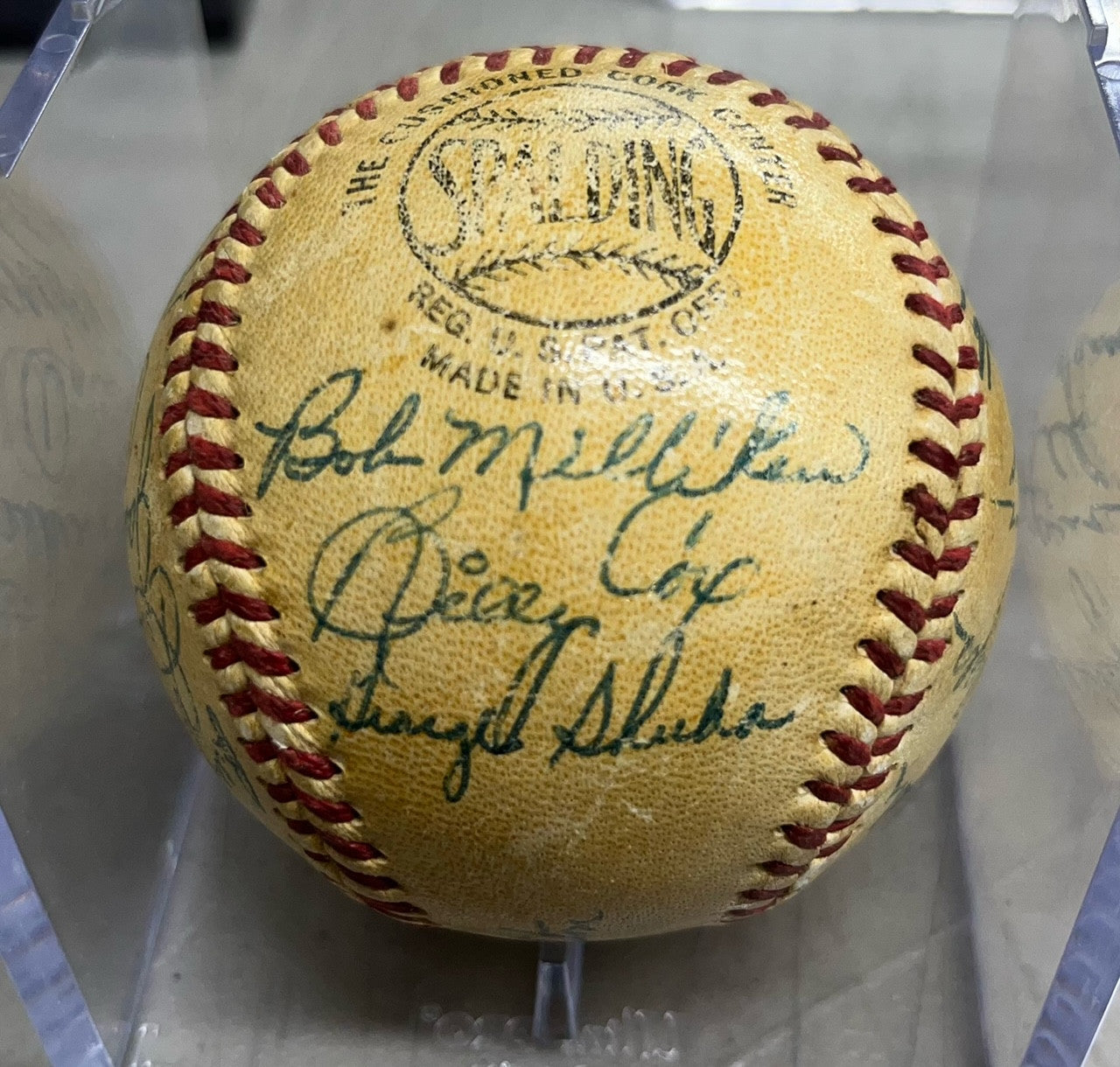 1954 Brooklyn Dodgers Team Signed ONL Baseball Jackie Robinson Duke Snider JSA
