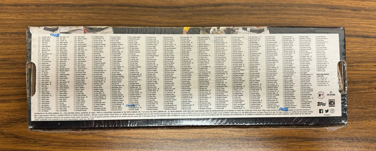 2021 Topps Baseball Complete Factory Set Green Walmart