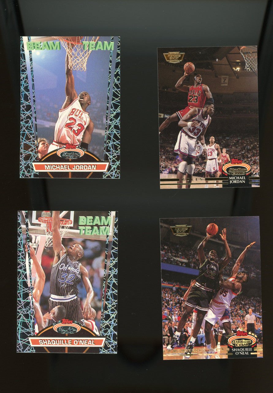 1992-93 Stadium Club Basketball Members Only Complete Set in Binder w/ Beam Team