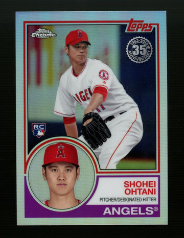 2018 Topps Chrome Baseball 1983 Refractor Complete Set (25) Shohei Ohtani