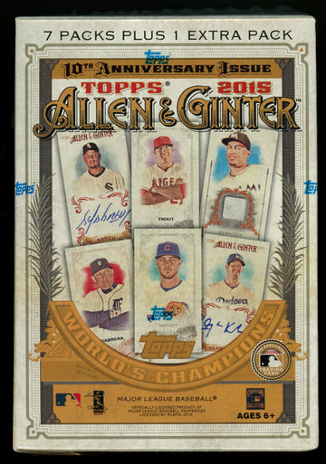 2015 Topps Allen & Ginter Baseball Blaster Box Factory Sealed
