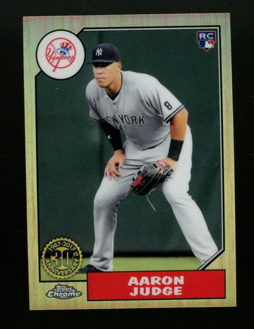 2017 Topps Chrome Baseball 1987 Refractor Complete Set (25) Aaron Judge