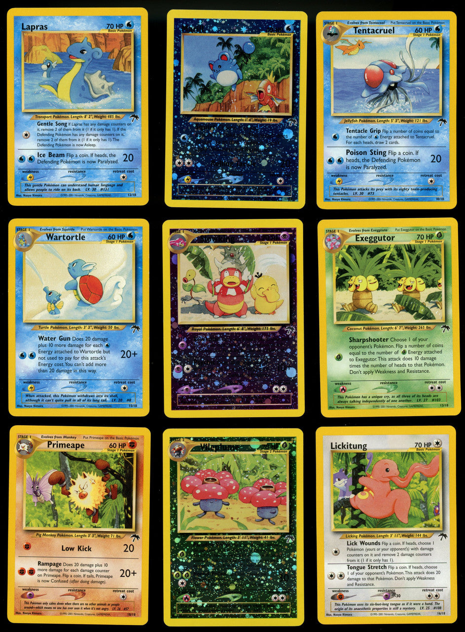 Pokemon Southern Island Collection Full 18 Card Set W/ Binder and Checklist