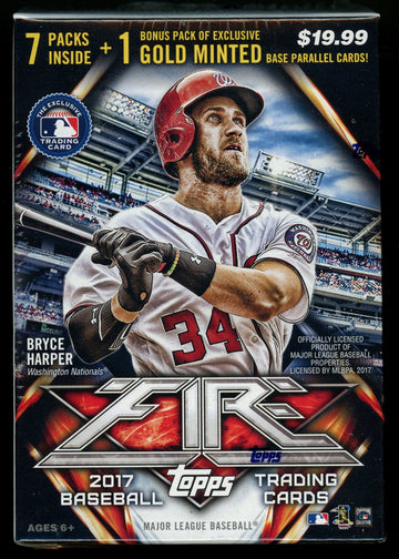 2017 Topps Fire Baseball Blaster Box Factory Sealed