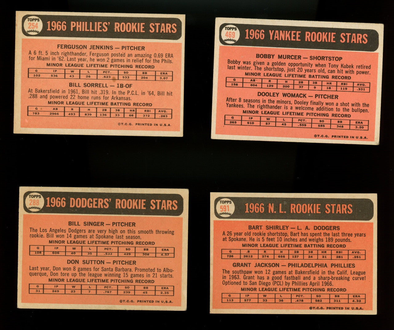 1966 Topps Baseball Complete Set (598) w/ Graded Overall VG-VG/EX