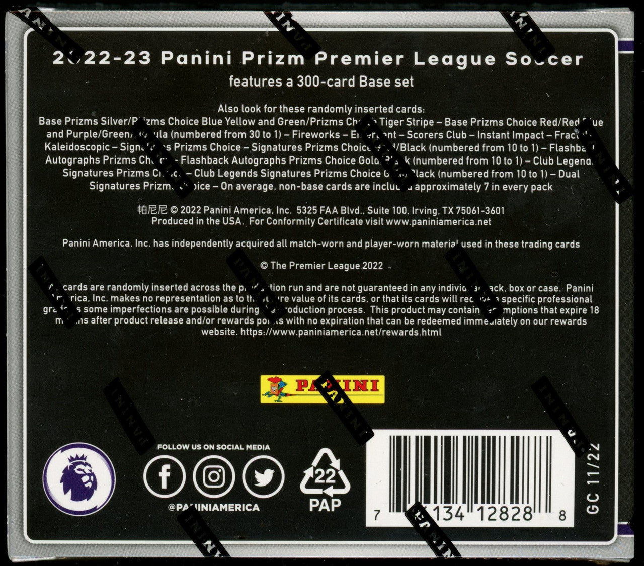 2022/23 Panini Prizm EPL Premier League Choice Soccer Box