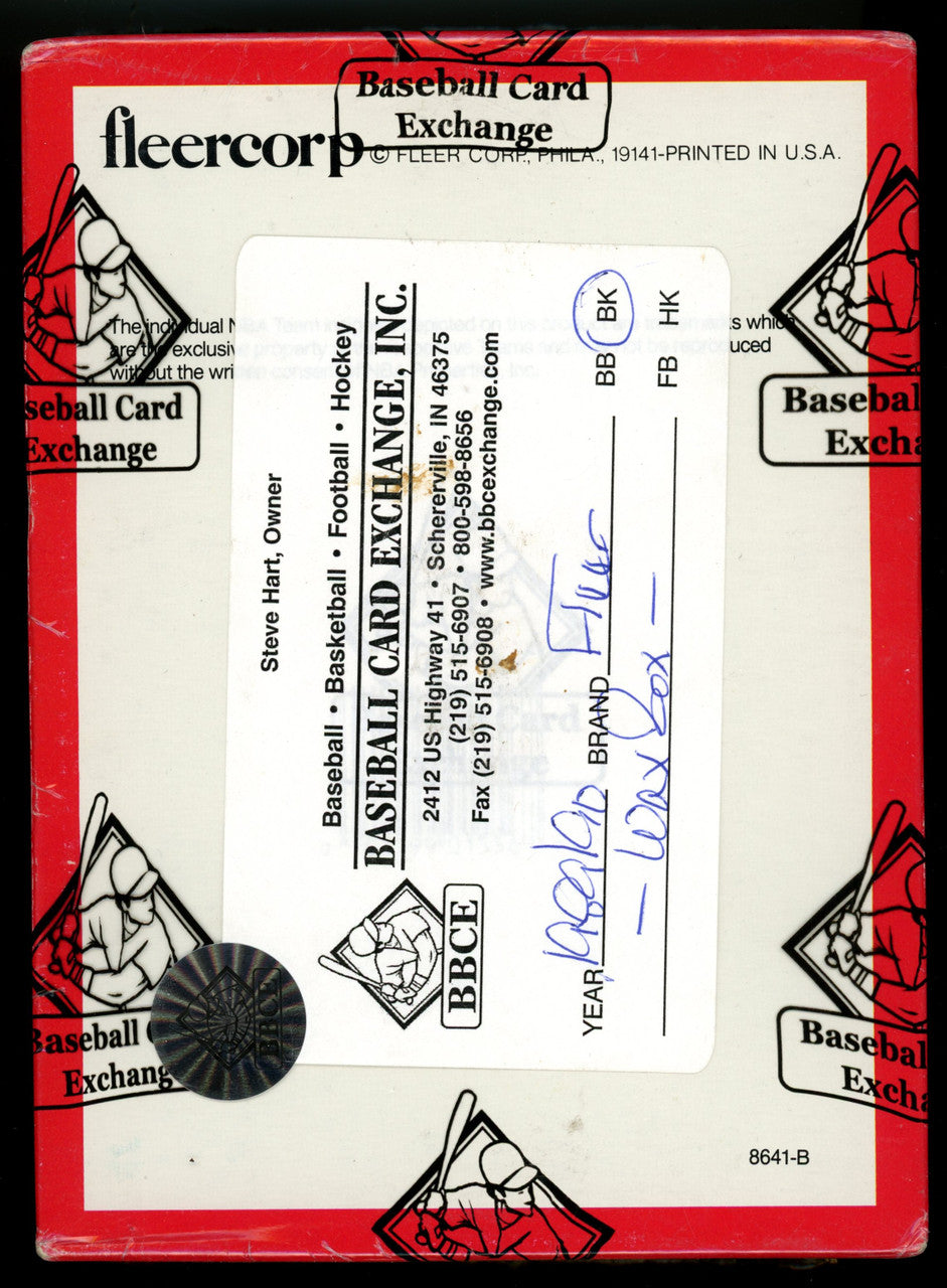 1989-90 Fleer Basketball Wax Box BBCE Wrapped and Sealed