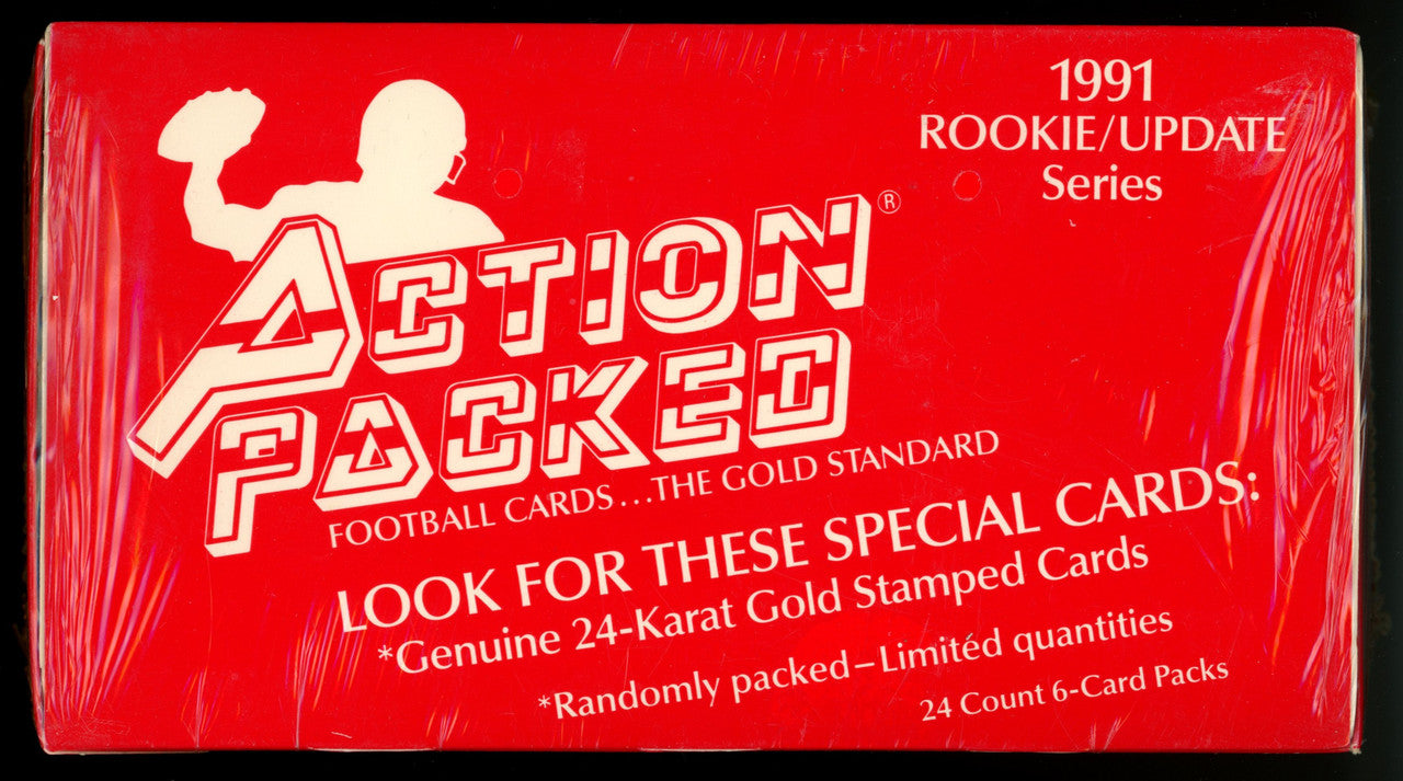 1991 Action Packed Football Rookie Update Series Box Factory Sealed