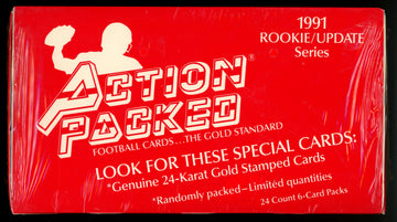 1991 Action Packed Football Rookie Update Series Box Factory Sealed