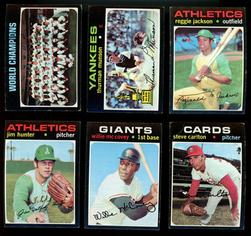 1971 Topps Baseball Partial Complete Set 489/752 w/ Stars VG-EX Overall
